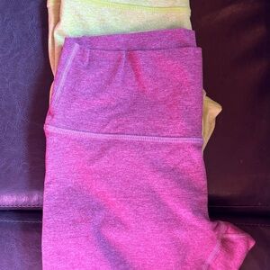 Fleo Pink and Yellow Leggings - Large